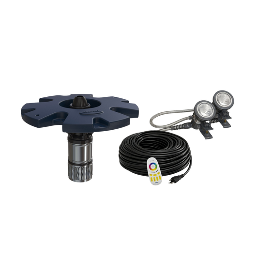 EcoSeries Fountain and RGBW Light Combo Kits Pond Supply