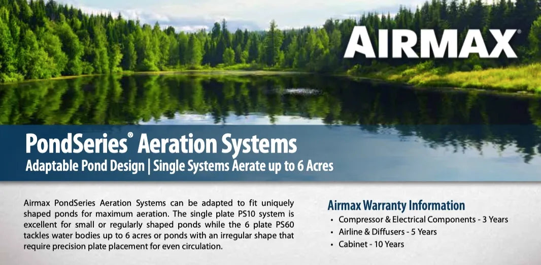 Airmax PS20 | Water Aeration | Pond Aerator | Up to 2 Acres and 50′ Deep Pond Supply