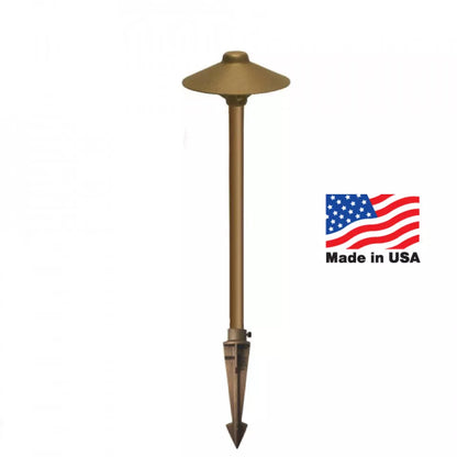 CAST Craftsman Bronze China Hat Path/Area Light | Landscape Lighting Pond Supply