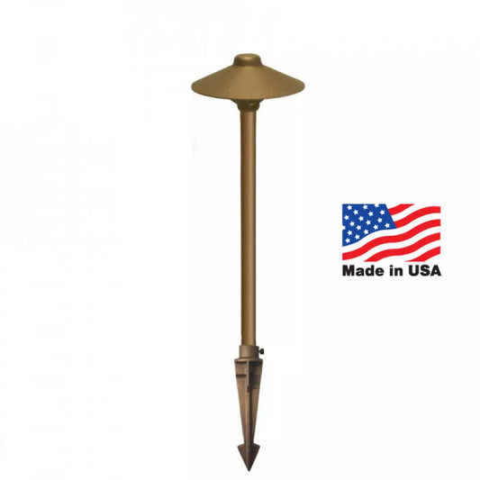CAST Craftsman Bronze China Hat Path/Area Light | Landscape Lighting Pond Supply