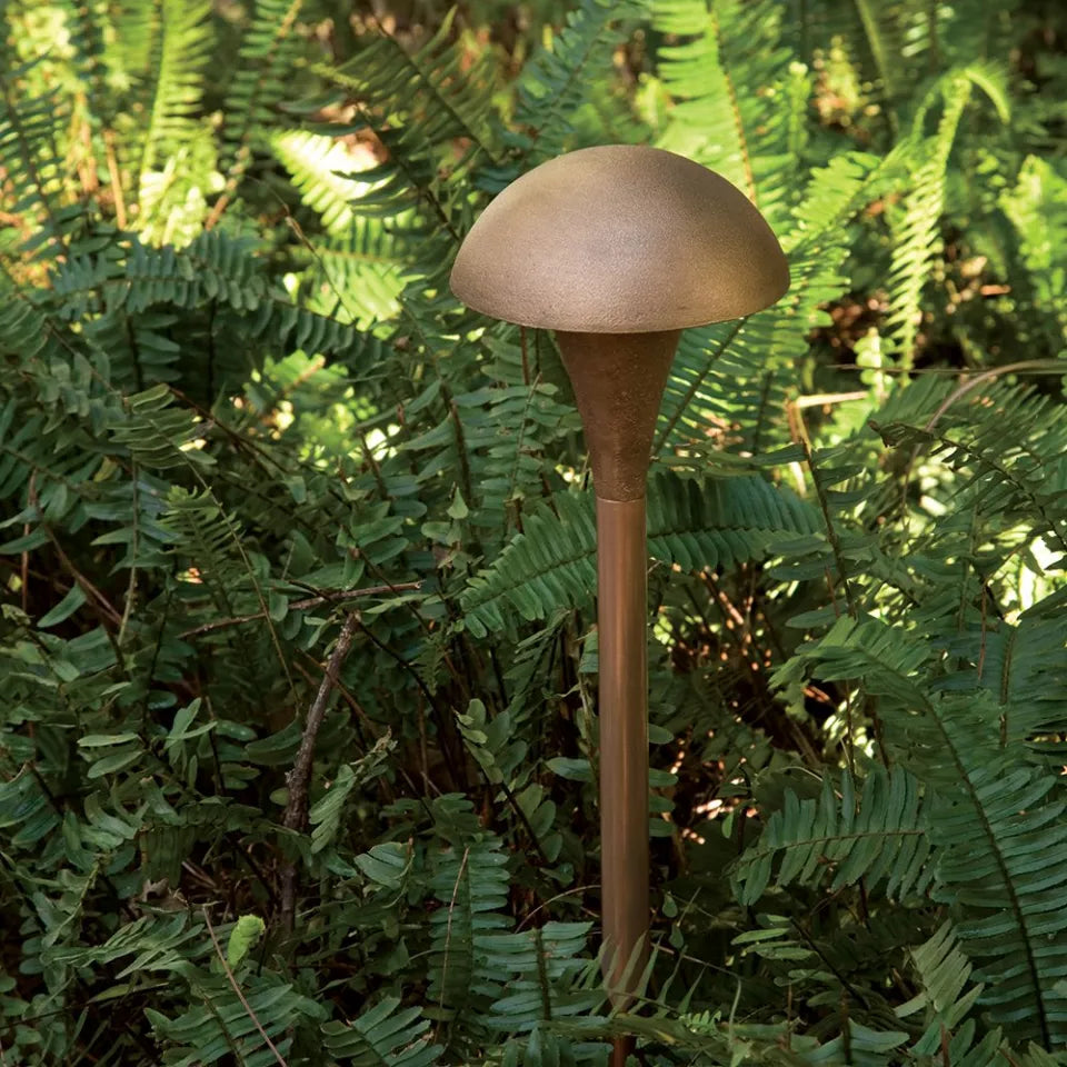 Small Mushroom Area/Path Light | Pathway Lights | CAST Bronze Light Fixture Pond Supply