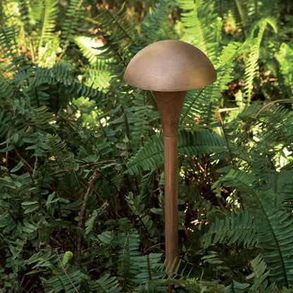 Small Mushroom Area/Path Light | Pathway Lights | CAST Bronze Light Fixture Pond Supply