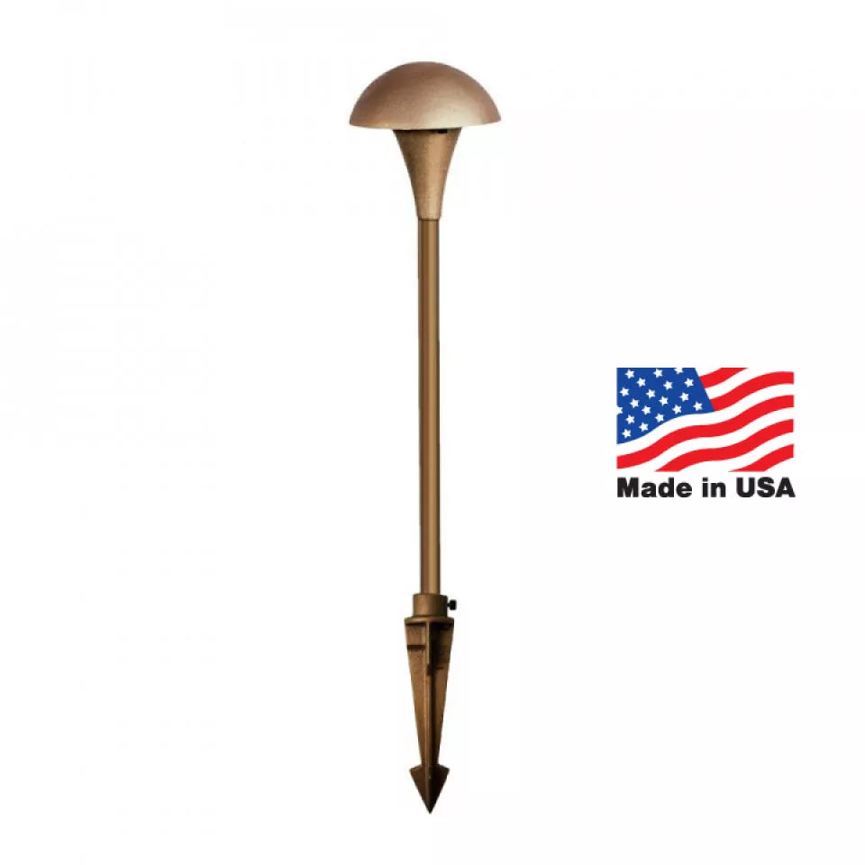 Small Mushroom Area/Path Light | Pathway Lights | CAST Bronze Light Fixture Pond Supply