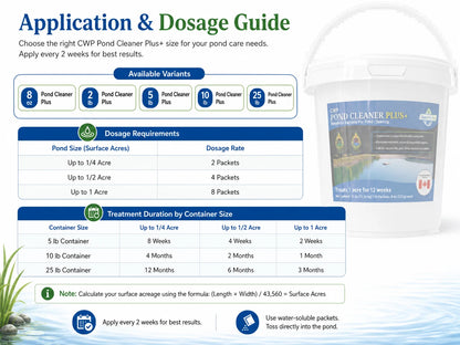 CWP Pond Cleaner Plus | Water Clarifier | Pond Treatment Pond Supply