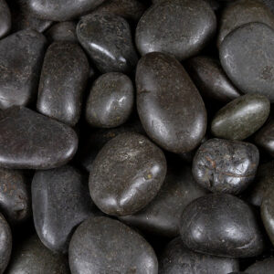 Black Decorative Polished Pebbles